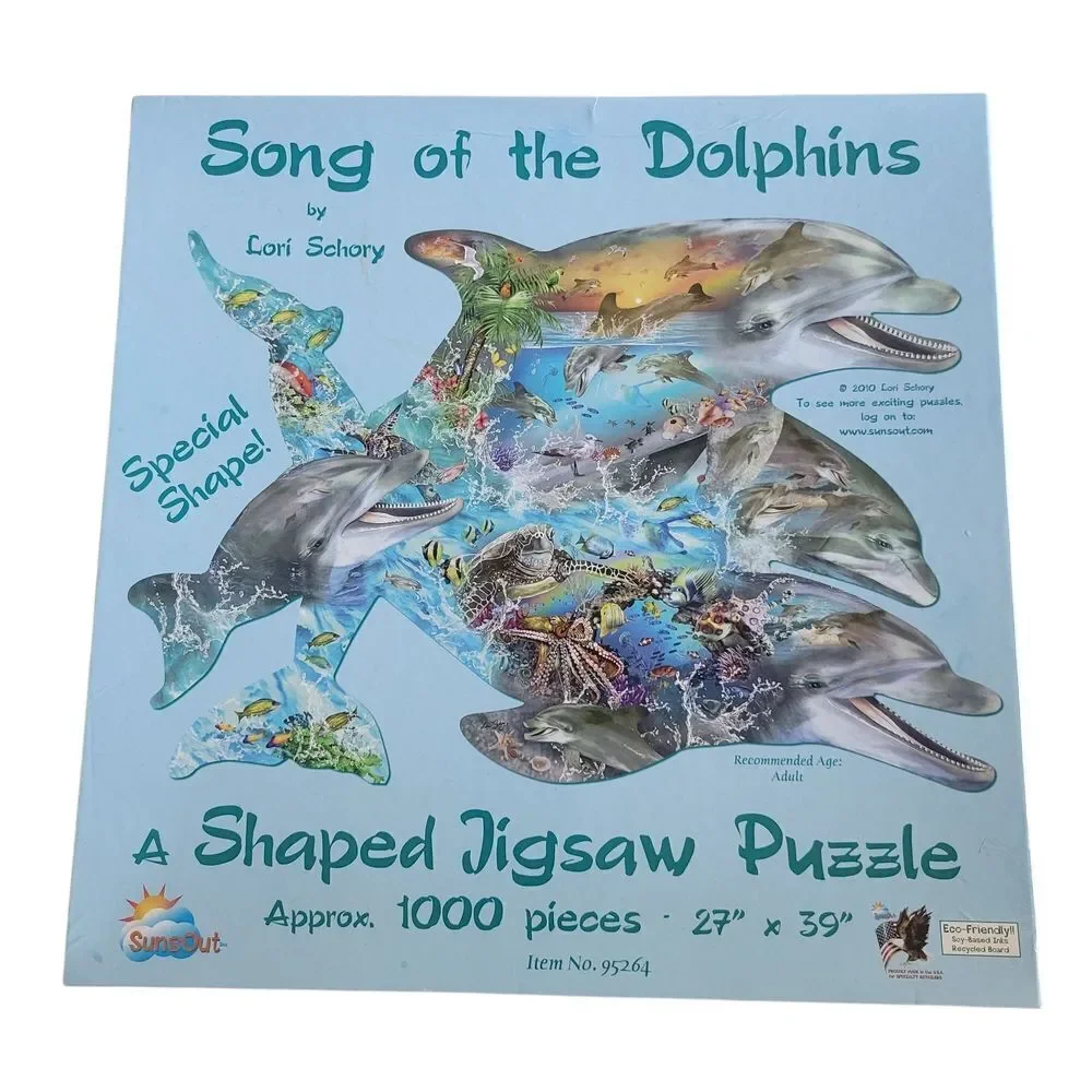Blue Dolphin Adventure Puzzle 1000 -Piece Puzzel